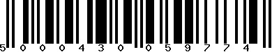 EAN-13 : 5000430059774