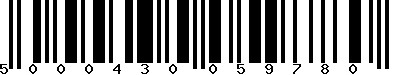 EAN-13 : 5000430059780
