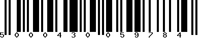 EAN-13 : 5000430059784
