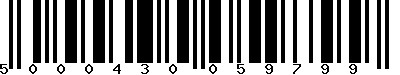 EAN-13 : 5000430059799